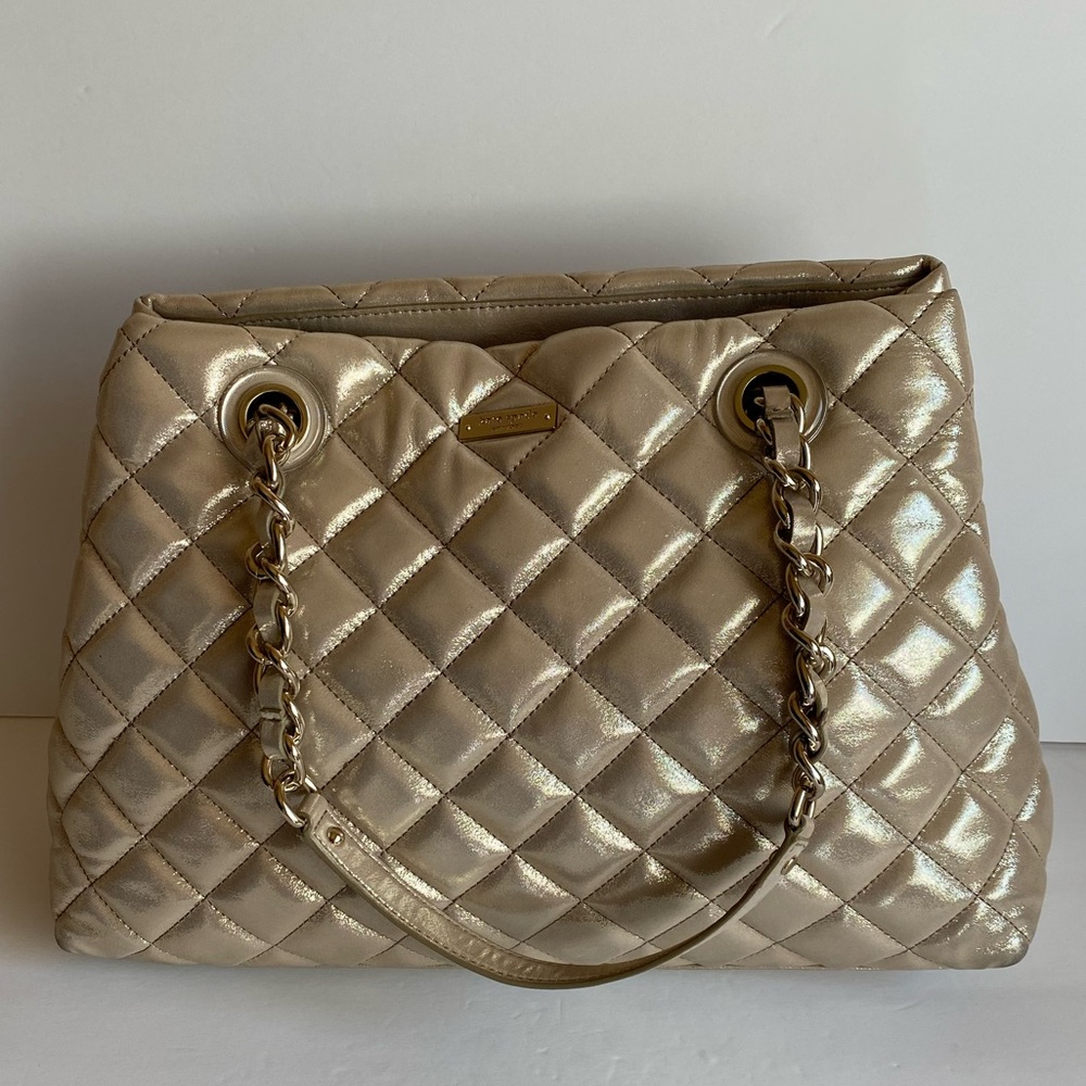Kate Spade Maryanne Quilted Gold Coast Handbag Purse